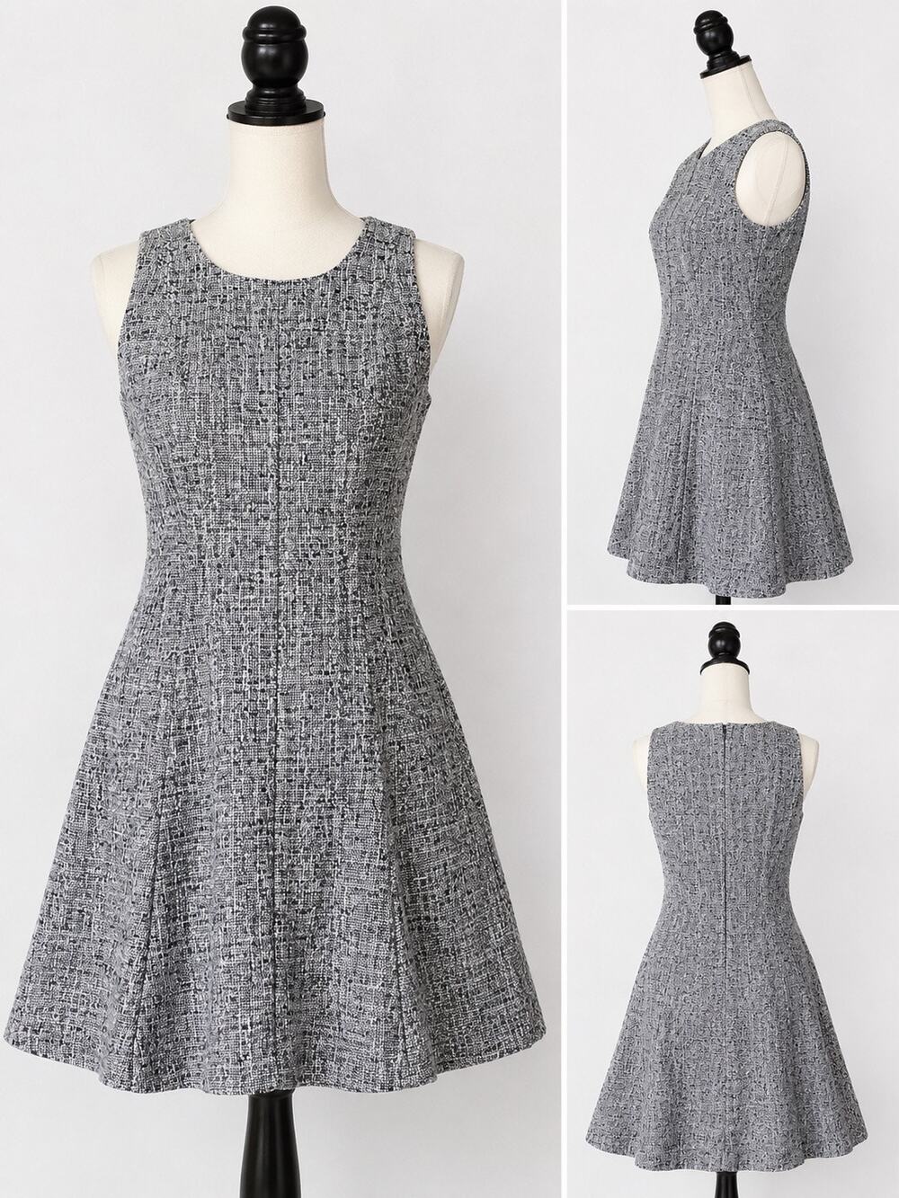 Banana Republic Tweed Fit & Flare Dress | Petite 0